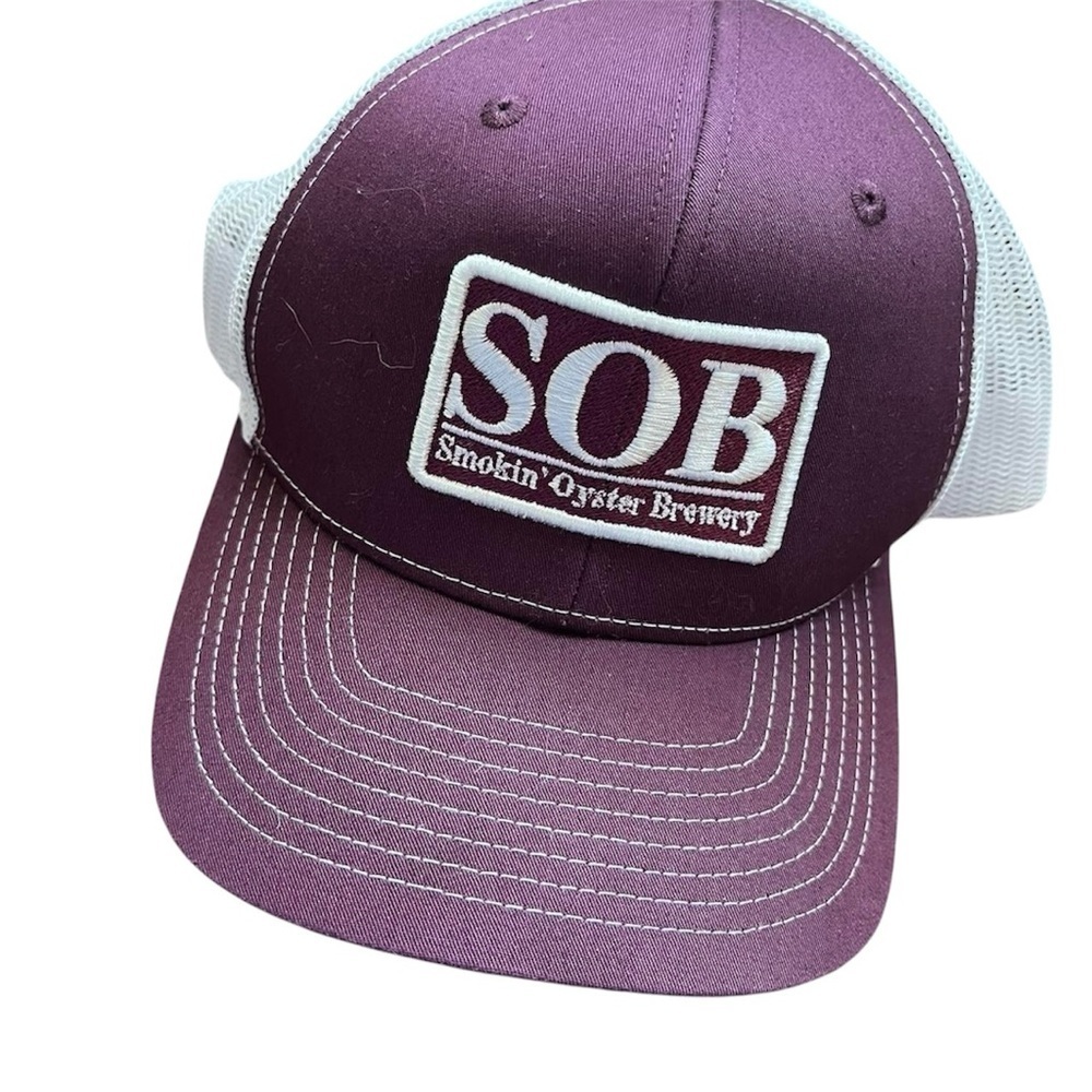Smokin Oyster Brewery SOB Trucker hat adjustable Fort Meyers Beach Florida